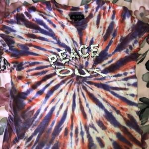 Tie-Dye “Peace Out” Tee
